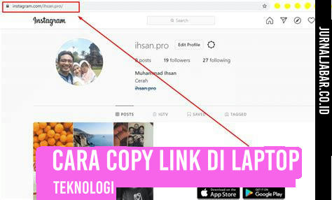 Cara Copy Link di Laptop