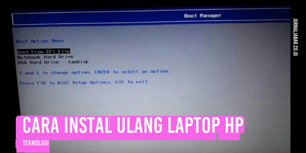 Cara Instal Ulang Laptop HP