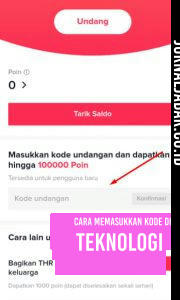 Cara Memasukkan Kode di Tiktok Lite