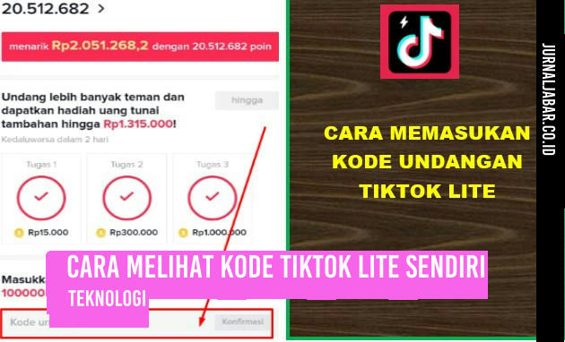 Cara Melihat Kode TikTok Lite Sendiri