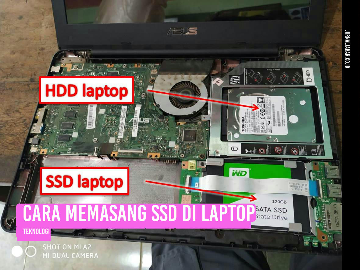 Cara Memasang SSD di Laptop