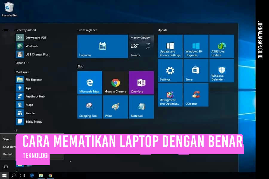 Cara Mematikan Laptop dengan Benar