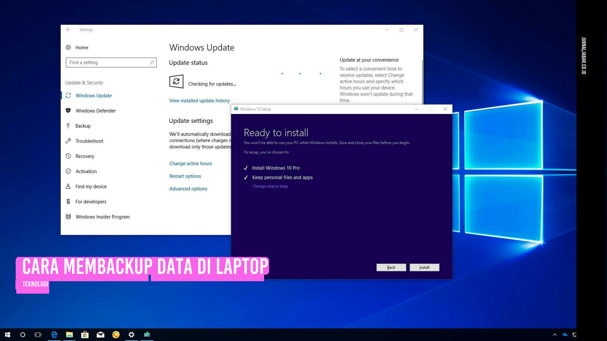 Cara Membackup Data di Laptop