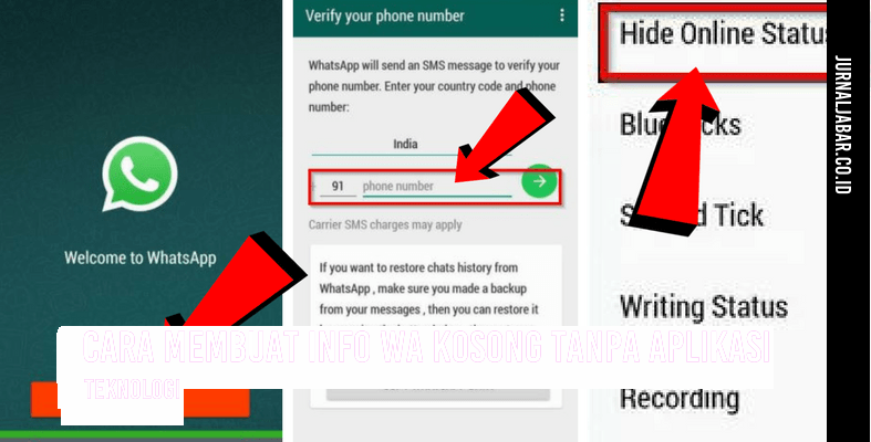 Cara Membuat Info WA Kosong Tanpa Aplikasi