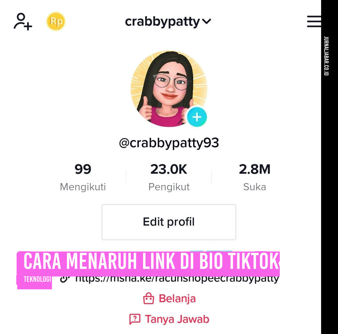 Cara Menaruh Link di Bio TikTok