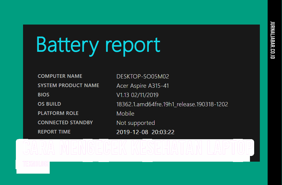 Cara Mengecek Kesehatan Laptop