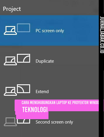 Cara Menghubungkan Laptop ke Proyektor Windows 10