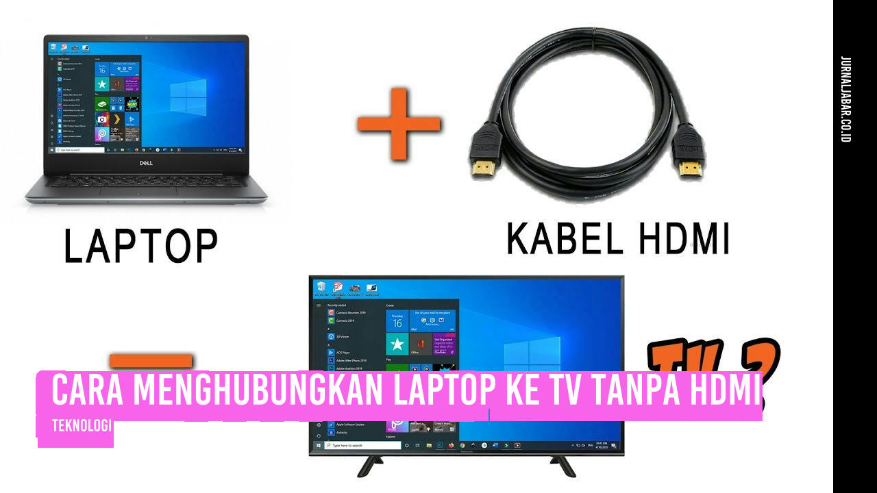 Cara Menghubungkan Laptop ke TV Tanpa HDMI