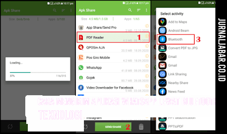 Cara Mengirim Aplikasi Whatsapp Lewat Bluetooth