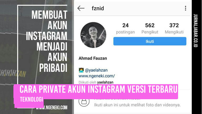 Cara Private Akun Instagram Versi Terbaru