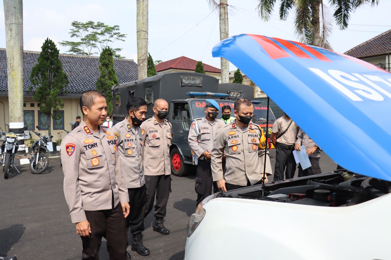 Polres Ciamis Lakukan Pemeriksaan Kendaraan Dinas Personel