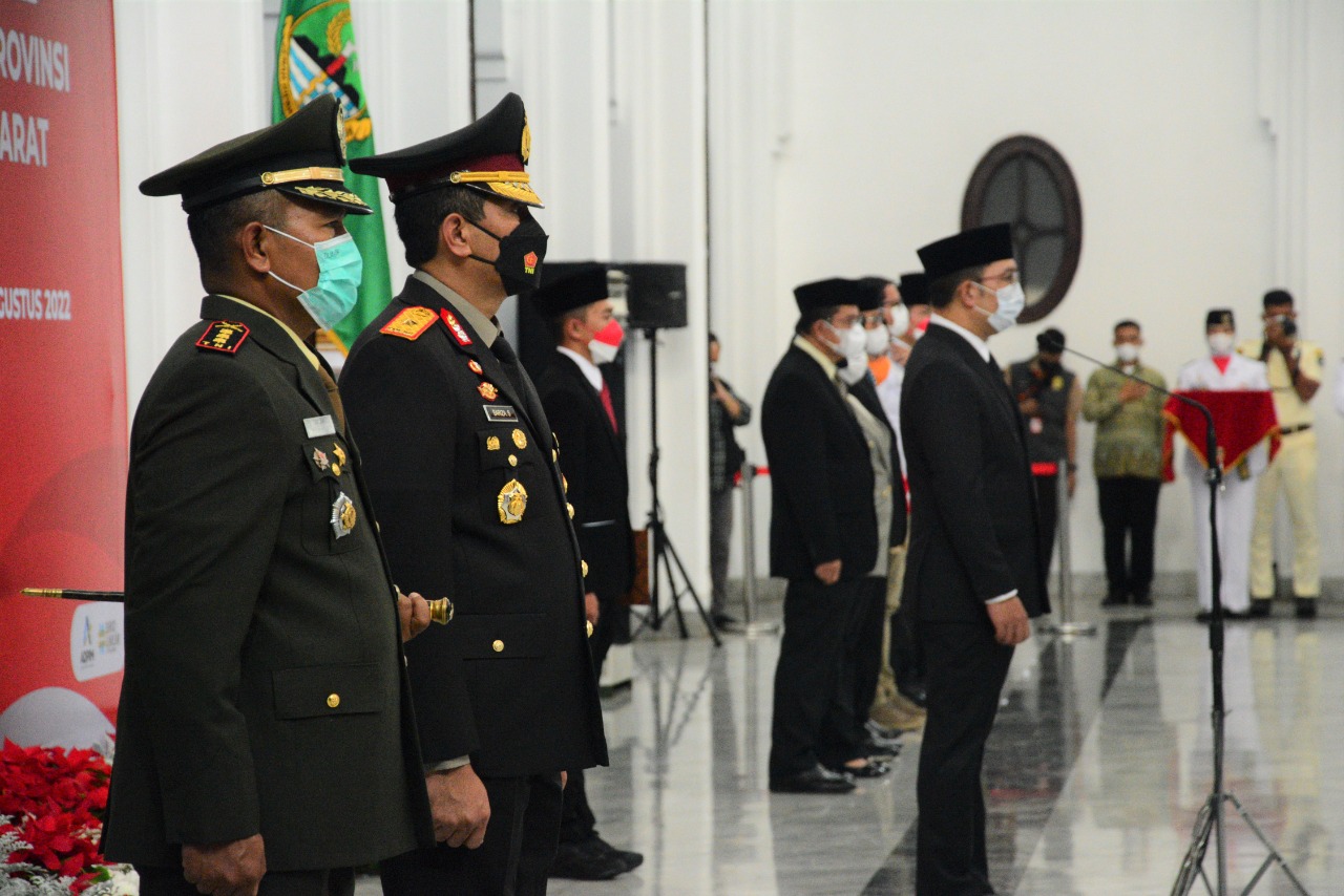 Pasukan Pengibar Bendera Pusaka Tingkat Provinsi Jabar Tahun 2022 Dikukuhkan