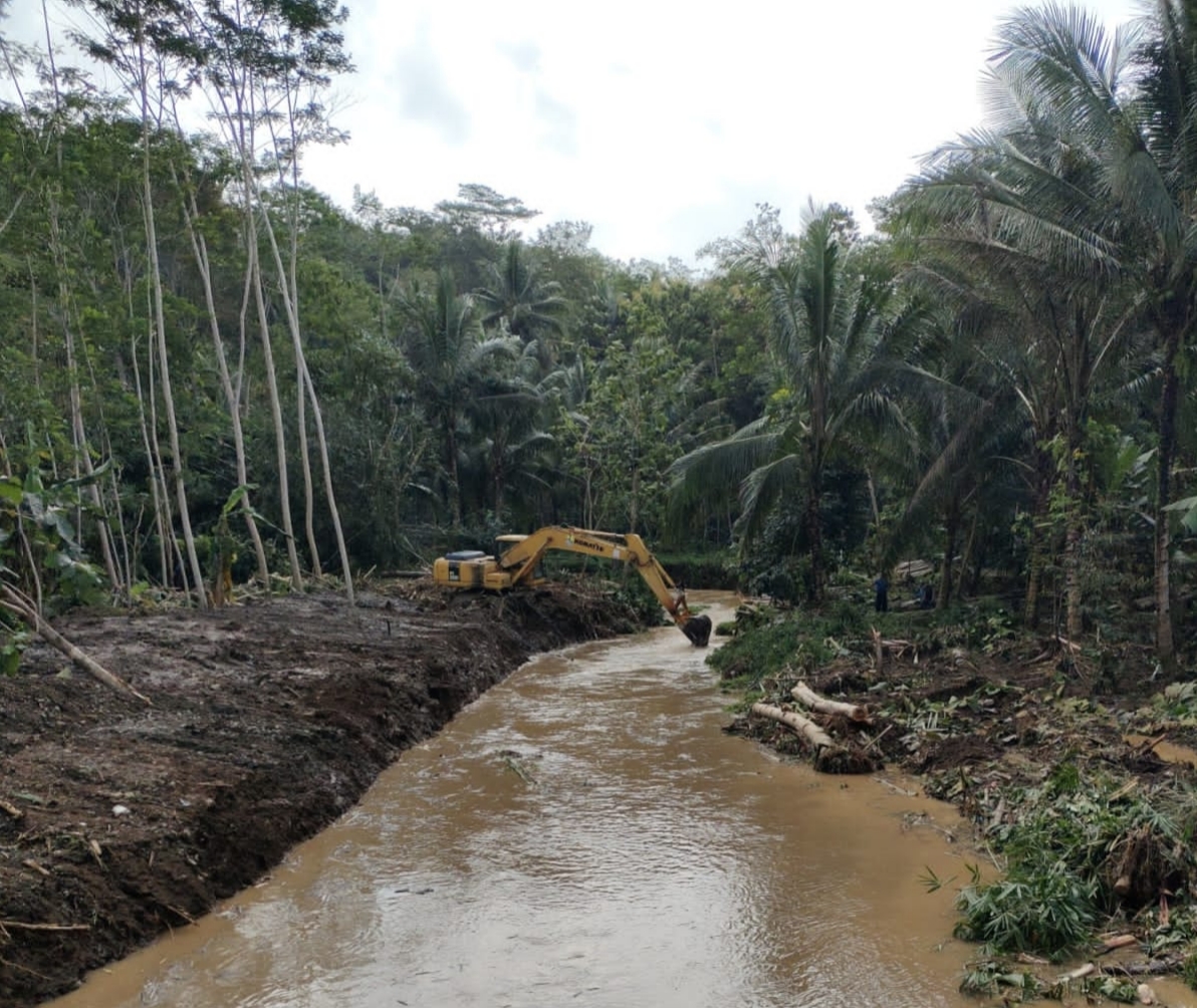 BBWS Citanduy Lakukan Normalisasi dan Pengerukan Sedimentasi Sungai di Pangandaran